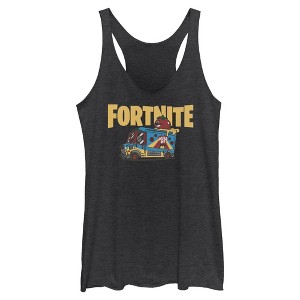 Womens Fortnite Uncle Pete's Pizza Pit Racerback Tank - 1 of 4
