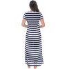 Just Love Womens Stripe Maxi Dress Knit Jersey T-Shirt Dress for Women - 3 of 3
