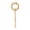 Black Bow Jewelry 14k Yellow Gold, Amanda Collection, Small Block Initial R Pendant - 2 of 4