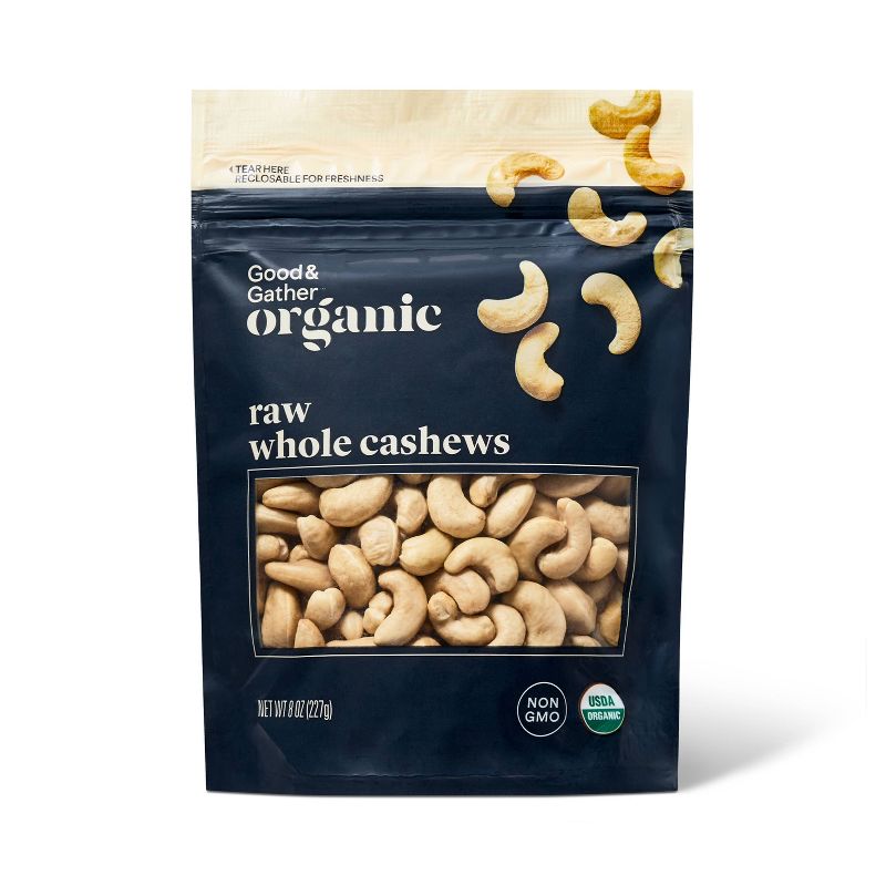 target.com | Organic Raw Whole Cashews - 8oz - Good & Gather™