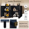 YOOCOZZ 54" Retro Fluted Buffet Cabinet with 4 Doors & Adjustable Shelves - 4 of 4