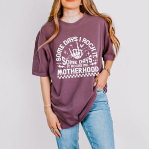 Simply Sage Market I Rock Motherhood Garment Dyed Tee - 1 of 4