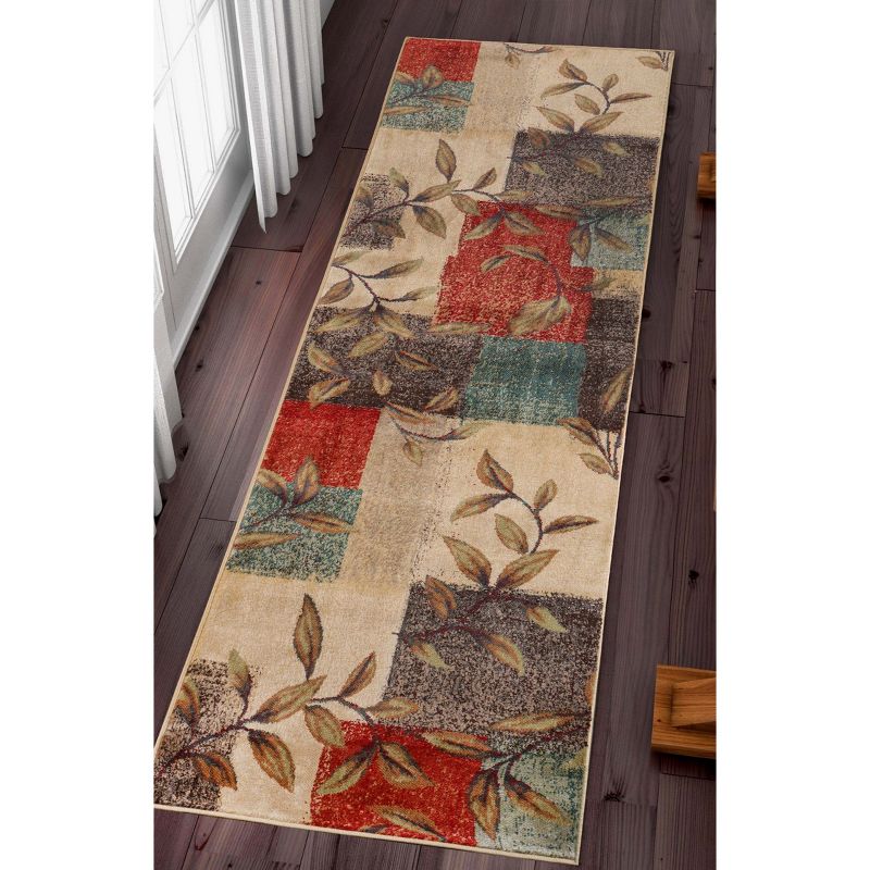 Modern Farmhouse Patchwork Color Block Runner or Area Rug by Blue Nile Mills, 2 of 6