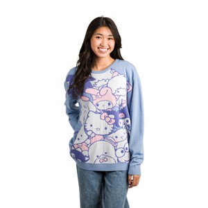 HELLO KITTY & FRIENDS Women's OVERSIZED SWEATER - 1 of 4