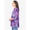Woman Within Women's Plus Size Rayon 7-Day Three-Quarter Sleeve Tab-Front Tunic - 4 of 4