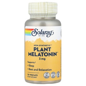 Solaray Plant Melatonin, 3 mg, 30 VegCaps - 1 of 4