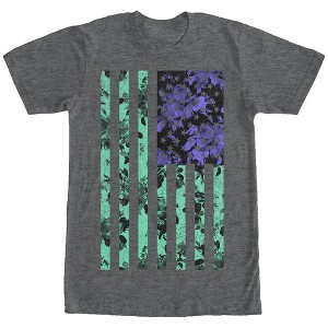 Men's Lost Gods Floral American Flag T-Shirt - 1 of 4