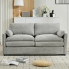 TiramisuBest 68.1" Beige Cloud Loveseat Sofa, Oversized Upholstered Couch with Double Cushions for Living Room Comfort - 2 of 4