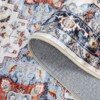 Vintage Washable Rug, Non-Slip Low-Pile Oriental Floral Carpet for Living Room and Bedroom - 4 of 4