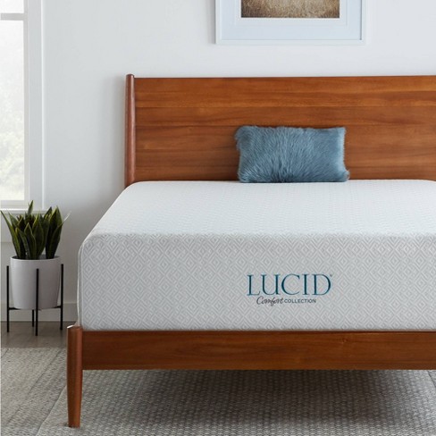 Plush memory foam store mattress queen