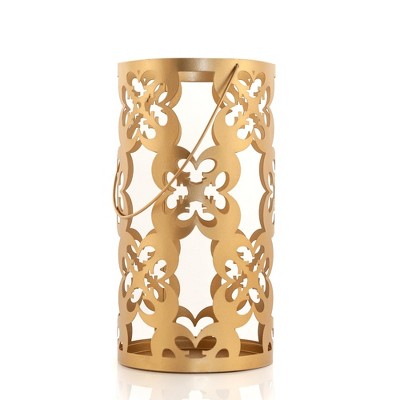 Seven20 Star Wars Gold Stamped Lantern | Rebel Symbol Clusters | 11.5 Inches Tall