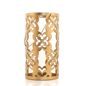 Seven20 Star Wars Gold Stamped Lantern | Rebel Symbol Clusters | 11.5 Inches Tall - 1 of 4