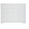 NicBex 8-Drawer Modern Dresser,Simple Antique Style Dressers,Chest of Drawers for Bedroom,Living Room,Hallway,White/Black - 3 of 4