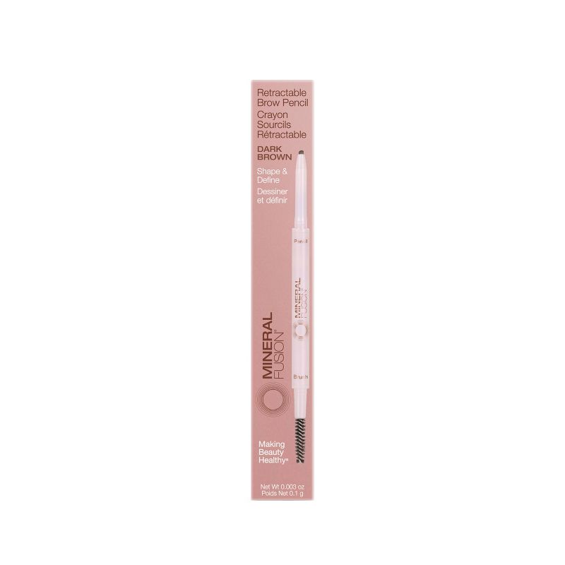 Mineral Fusion Dual Ended Retractable Eyebrow Pencil - 0.003oz, 4 of 9
