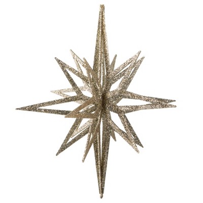 Vickerman 3D Glitter Star Ornament