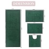 Home Weavers Luxury Collection 100% Cotton Tufted Bathroom Rug Set, Non-Slip Latex Bath Rug Set - 3 of 4