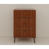 NicBex 6-Drawer Chest of Drawers with Golden Handles & Steel Legs, Large Drawers for Ample Storage, Modern Design for Bedroom/Living Room - 2 of 4