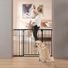 unipaws LED Expandable Dog Gate Indoor 30"H - 3 of 4