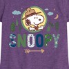 Girls' - Peanuts - Ranger Snoopy Fitted Short Sleeve Graphic T-Shirt - 2 of 4