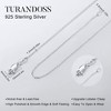 Turandoss Silver Chain Necklace for Women Men - 1.2mm Silver Cable Chain for Women Men Hypoallergenic, Jewelry Gifts for Her Him, 16, 18 inches - 3 of 4