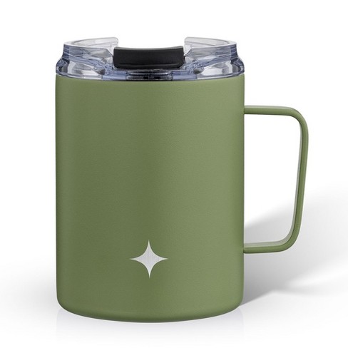 JoyJolt Triple Insulated Tumbler with Handle. 12 oz Stainless Steel Travel  Coffee Tumblers with Lid and Handle - Green
