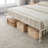 Whizmax King Size Metal Platform Bed Frame with Headboard and Footboard, Steel Slat Support and Mattress Foundation, No Box Spring Needed,White - 4 of 4