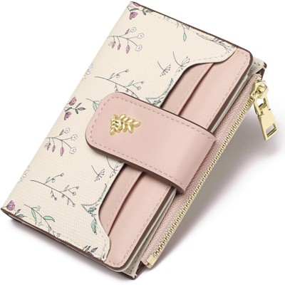 BEAFUP Small Wallets for Women,RFID Blocking - Slim Bifold Wallet with Zipper Pocket & ID Window - for Travel, Parties, Everyday Use