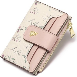 BEAFUP Small Wallets for Women,RFID Blocking - Slim Bifold Wallet with Zipper Pocket & ID Window - for Travel, Parties, Everyday Use - 1 of 4