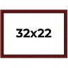 PosterPalooza | Weathered Red Picture Frame - UV Acrylic, Backing Board, Hanging Hardware Included - 2 of 4