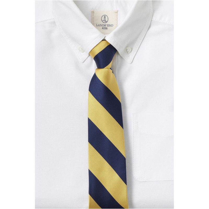 Lands' End School Uniform Men's Stripe To Be Tied Tie, 2 of 3