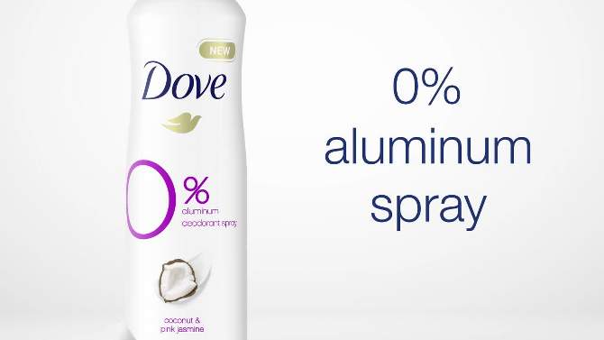 Dove Beauty 0% Aluminum Coconut &#38; Pink Jasmine 48-Hour Women&#39;s Deodorant Spray - 4oz, 2 of 9, play video