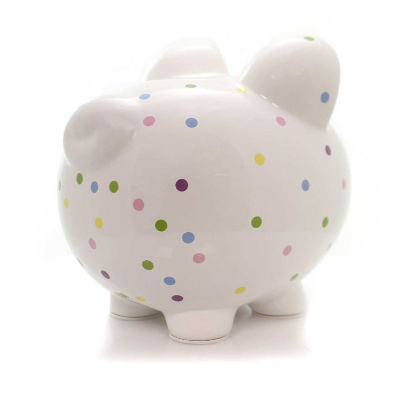 Child To Cherish 7.75 In Confetti Piggy Polka Dots Decorative Banks, 3 of 5