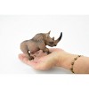Collectible Wildlife Gifts | Woolly Rhino, Prehistoric Mammal, Dinosaur, Museum Quality, Hand Painted,  Realistic Rubber Model,   6 1/2"   CH279 BB125 - 3 of 4