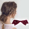 Unique Bargains Elegant Rhinestone Bow Hair Clips 1 Pc - 2 of 4