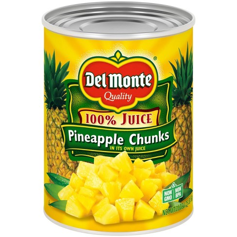 Del Monte Pineapple Chunks in 100% Juice 20oz - image 1 of 4