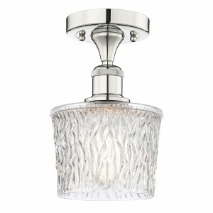 Niagra - 1 Light Semi-Flush Mount In Art Deco Style-9.25 Inches Tall and 6.5 Inches Wide - 1 of 1
