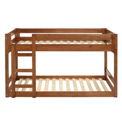 Twin Over Twin Indy Contemporary Solid Wood Bunk Bed - Saracina Home