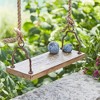 What a Wonderful World Wood Garden Swing 23.5"L - 2 of 3
