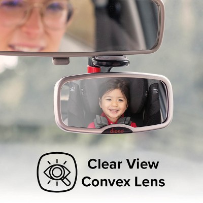 See Me Too Adjustable Silver Baby Car Mirror for Full Backseat View