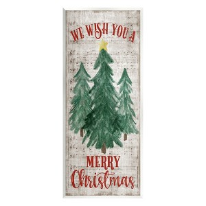 Stupell Industries Merry Christmas Sheet Music, 7'' x 17'' - 1 of 4