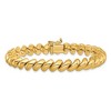 Black Bow Jewelry 14k Yellow Gold 8mm Polished Hollow San Marco Chain Bracelet - 3 of 4