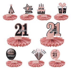 Unique Bargains Birthday Decoration Party Table Centerpieces 9 Pcs - 1 of 4