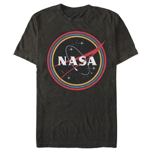 Men's NASA Galaxy In Rainbow Circles T-Shirt - 1 of 4