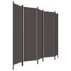 vidaXL 5-Panel Room Divider Anthracite 98.4"x70.9" - 3 of 4