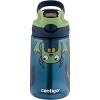 Contigo 14oz Kids' Water Bottle With Redesigned Autospout Straw Blueberry  Cool Lime With Dogs Doing Things : Target