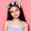 Unique Bargains Women's Soft And Breathable Cute Cartoon Cow Headbands Black White 1 Pc - 2 of 4