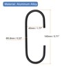 Unique Bargains Hanging Clothes Towels Shoe Scarf Bag Aluminum Alloy C-Shaped Hanger Hook - 2 of 4