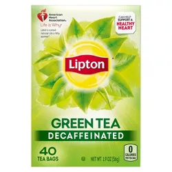 Lipton Decaffeinated Green Tea - 40ct
