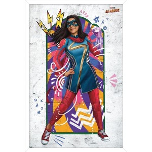 Trends International Marvel Ms. Marvel - Window Framed Wall Poster Prints - 1 of 4