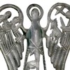 Slickblue Handcrafted Steel Angel - 12-Inch Tall with Detailed Nativity Scene, Versatile Tree Topper or Candle Decoration - 3 of 3